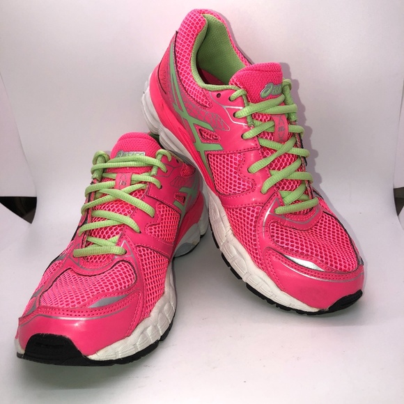 Asics Gel-Nimbus 16 Neon Pink Running Sneakers 6.5 - Picture 1 of 16